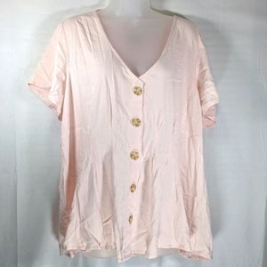 Torrid peach blush blouse